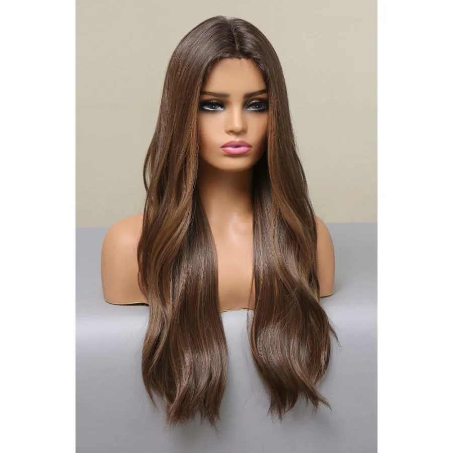 13*2" Lace Front Wigs Synthetic Long Wave 26" Heat Safe 150% Density