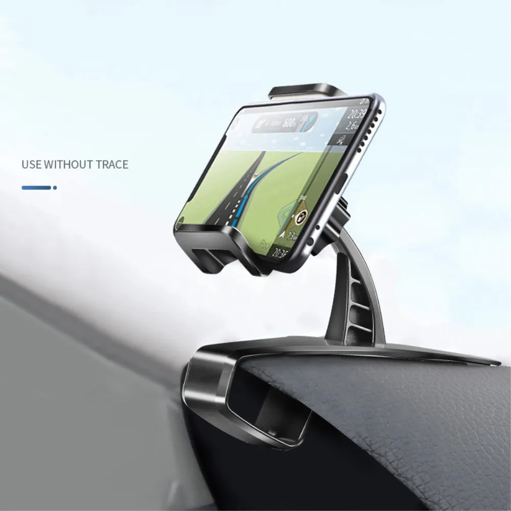 3 in 1 Car GPS Smartphone Holder: Dashboard / Visor Clamp   AC Grid Clip for Sony Xperia Z5-Compact (Sony Suzuran) - Black