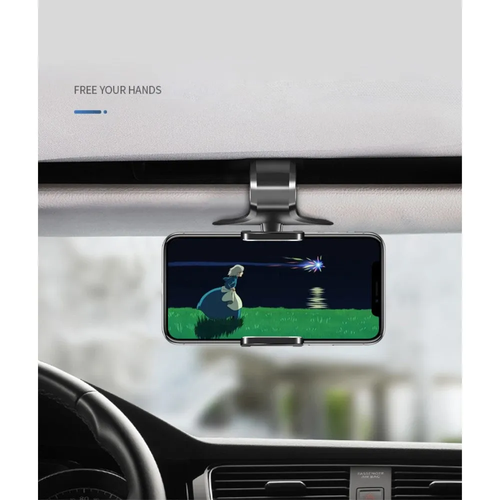 3 in 1 Car GPS Smartphone Holder: Dashboard / Visor Clamp   AC Grid Clip for Sony Xperia Z5-Compact (Sony Suzuran) - Black
