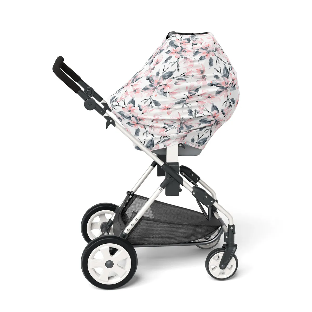 5-in-1 Multi Use Organic-cotton Cover - Watercolour Blossom