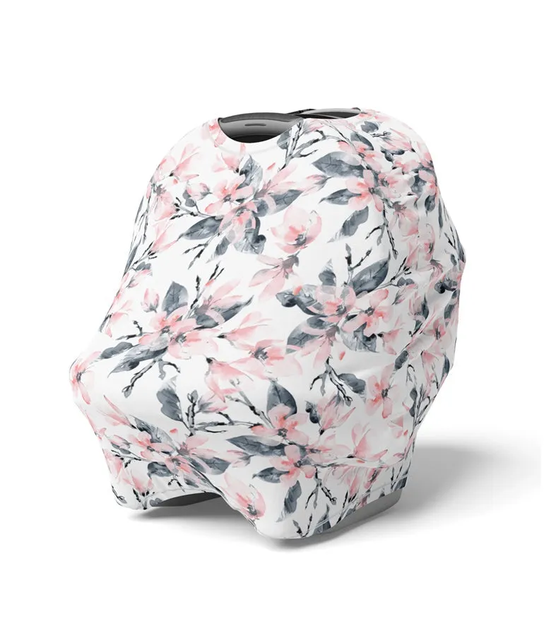 5-in-1 Multi Use Organic-cotton Cover - Watercolour Blossom