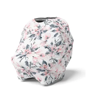5-in-1 Multi Use Organic-cotton Cover - Watercolour Blossom