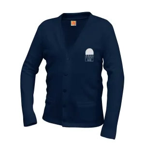 Adult V-Neck Cardigan with Forest Park Logo