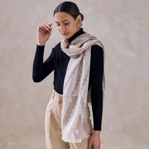 Bahama Baby Alpaca and Silk Scarf - Beige
