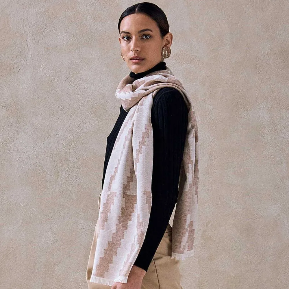 Bahama Baby Alpaca and Silk Scarf - Beige
