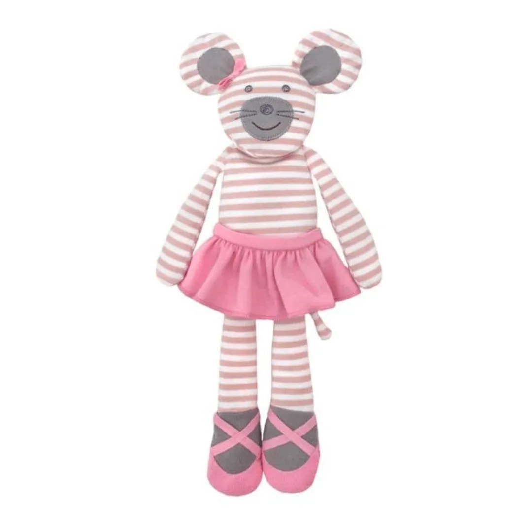 Ballerina Mouse Plush Organic Doll