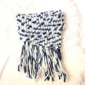 Bay Sky Knit Fold Over Infinity Scarf- One Size Fits All