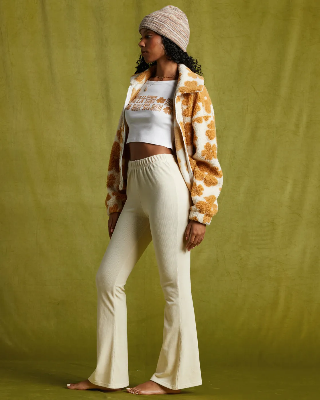 Billabong  Hit A Corduroy Flare Pants - White Cap