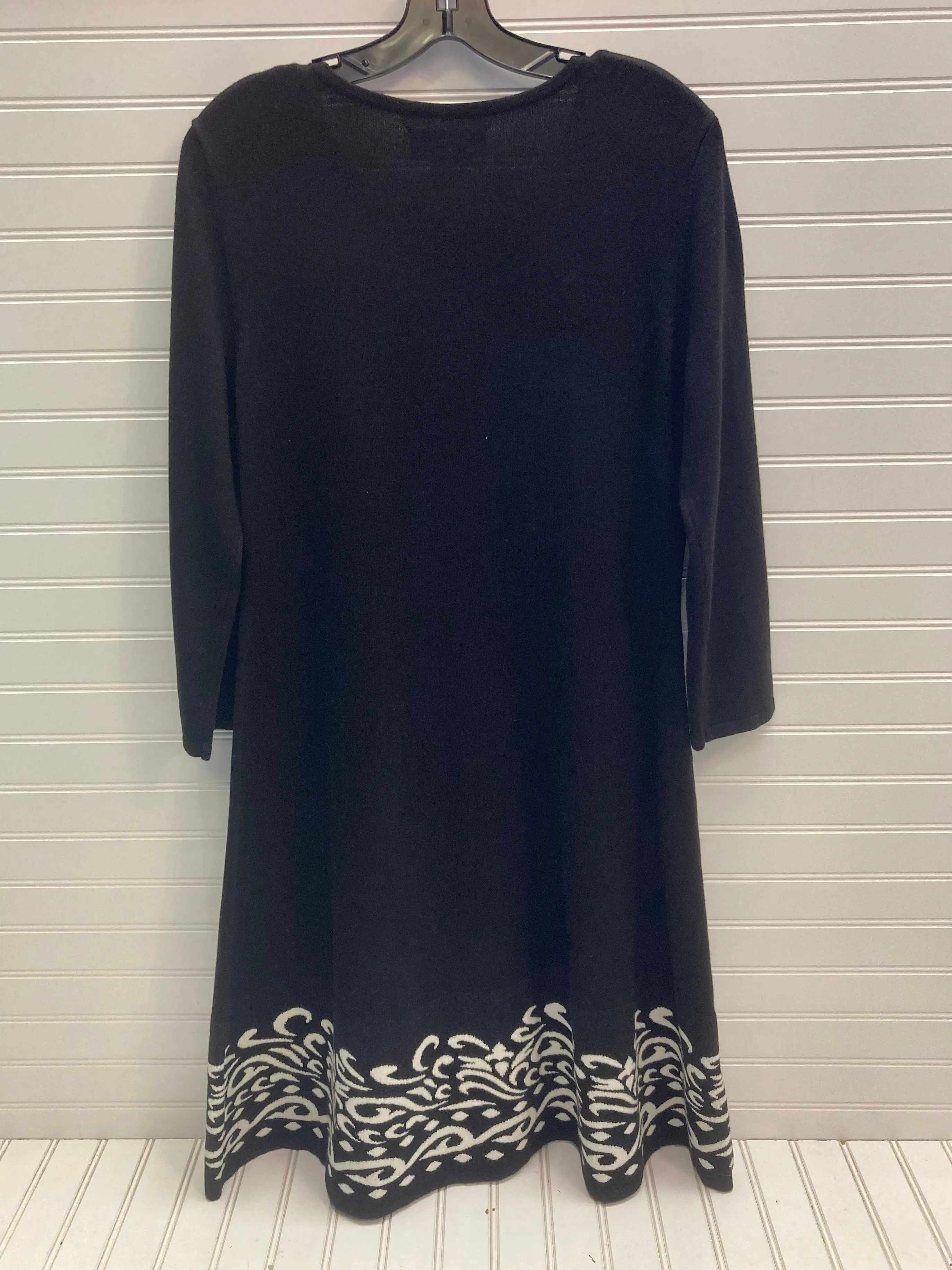 Black & White Dress Sweater Jessica Howard, Size L