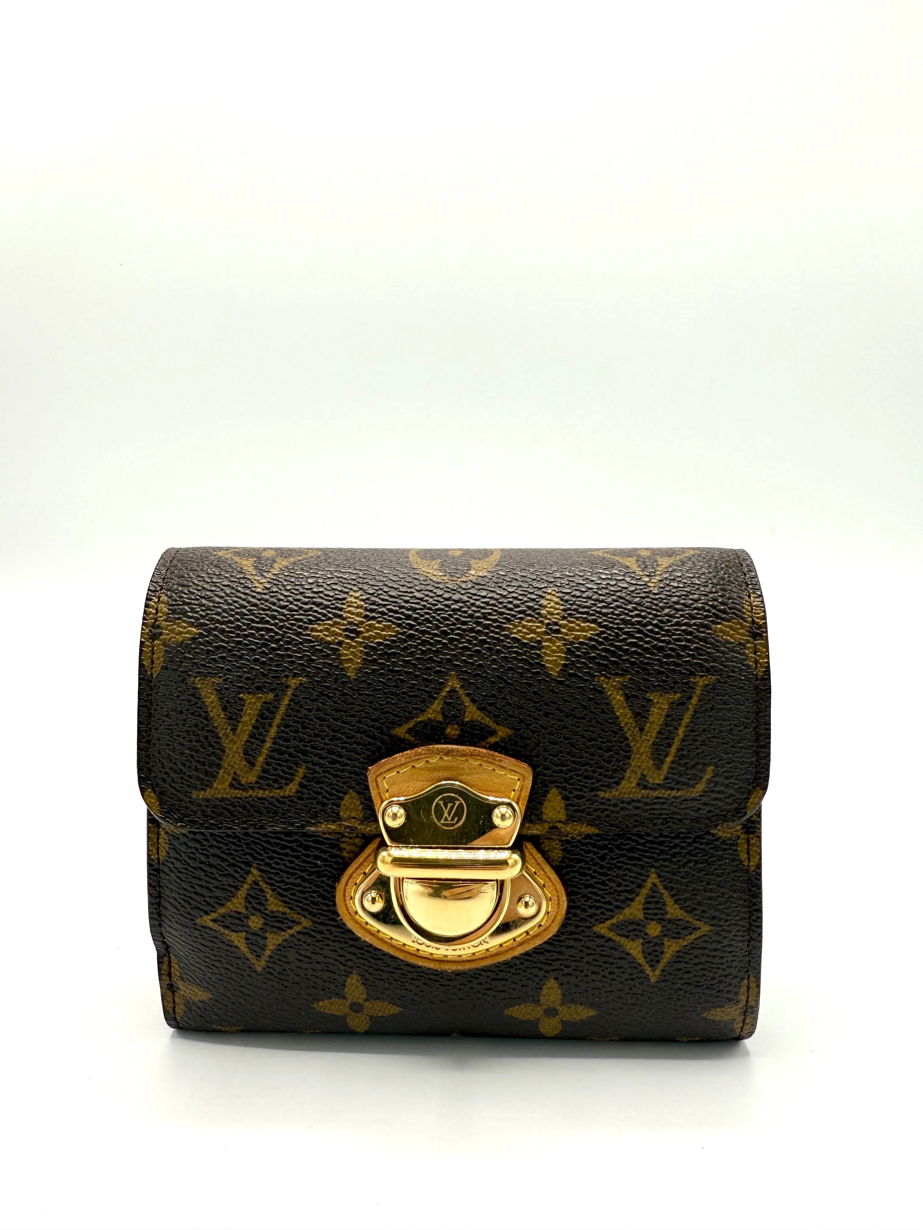 Brown Monogram Stresa Flap Compact Wallet