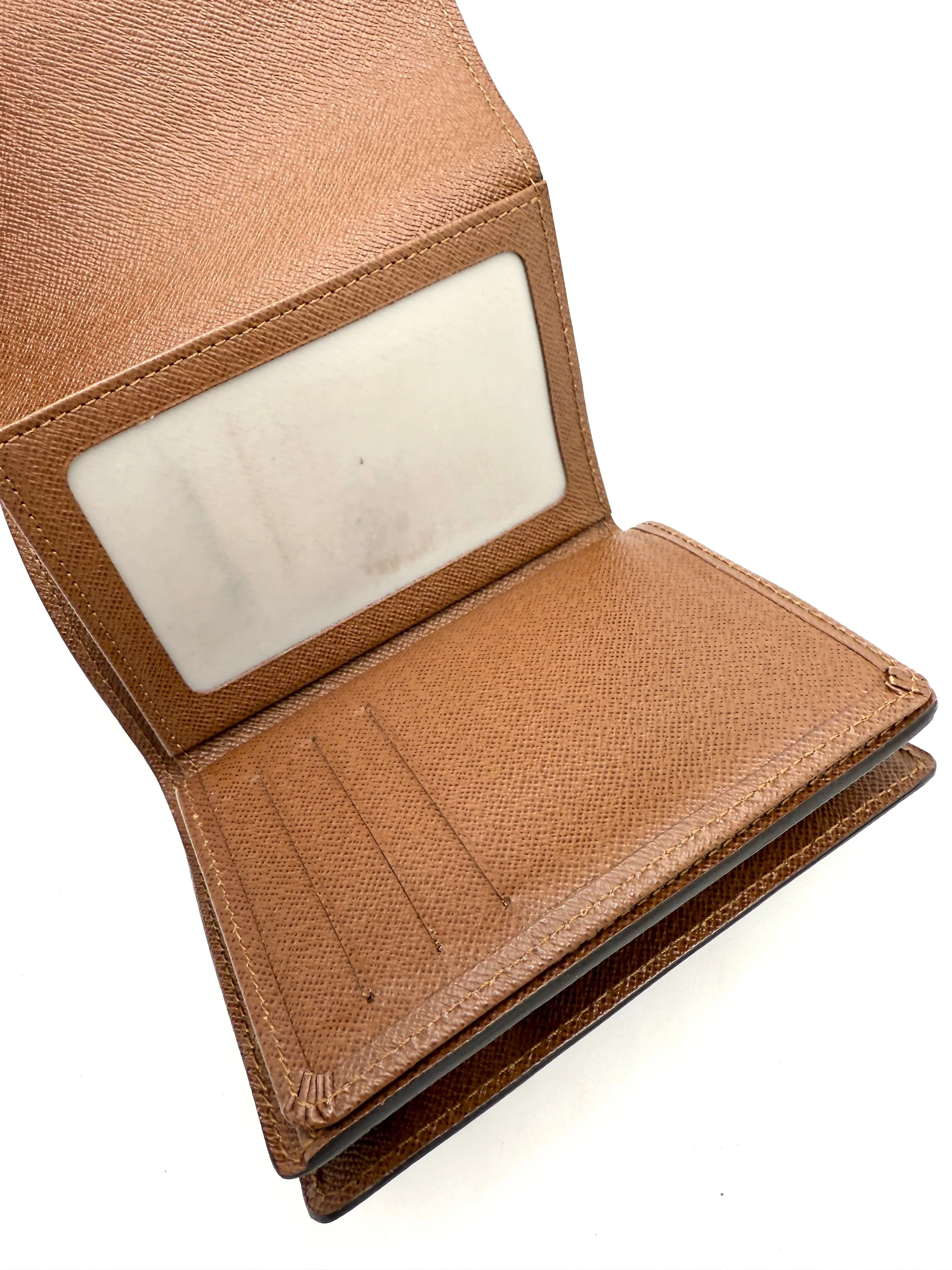 Brown Monogram Stresa Flap Compact Wallet