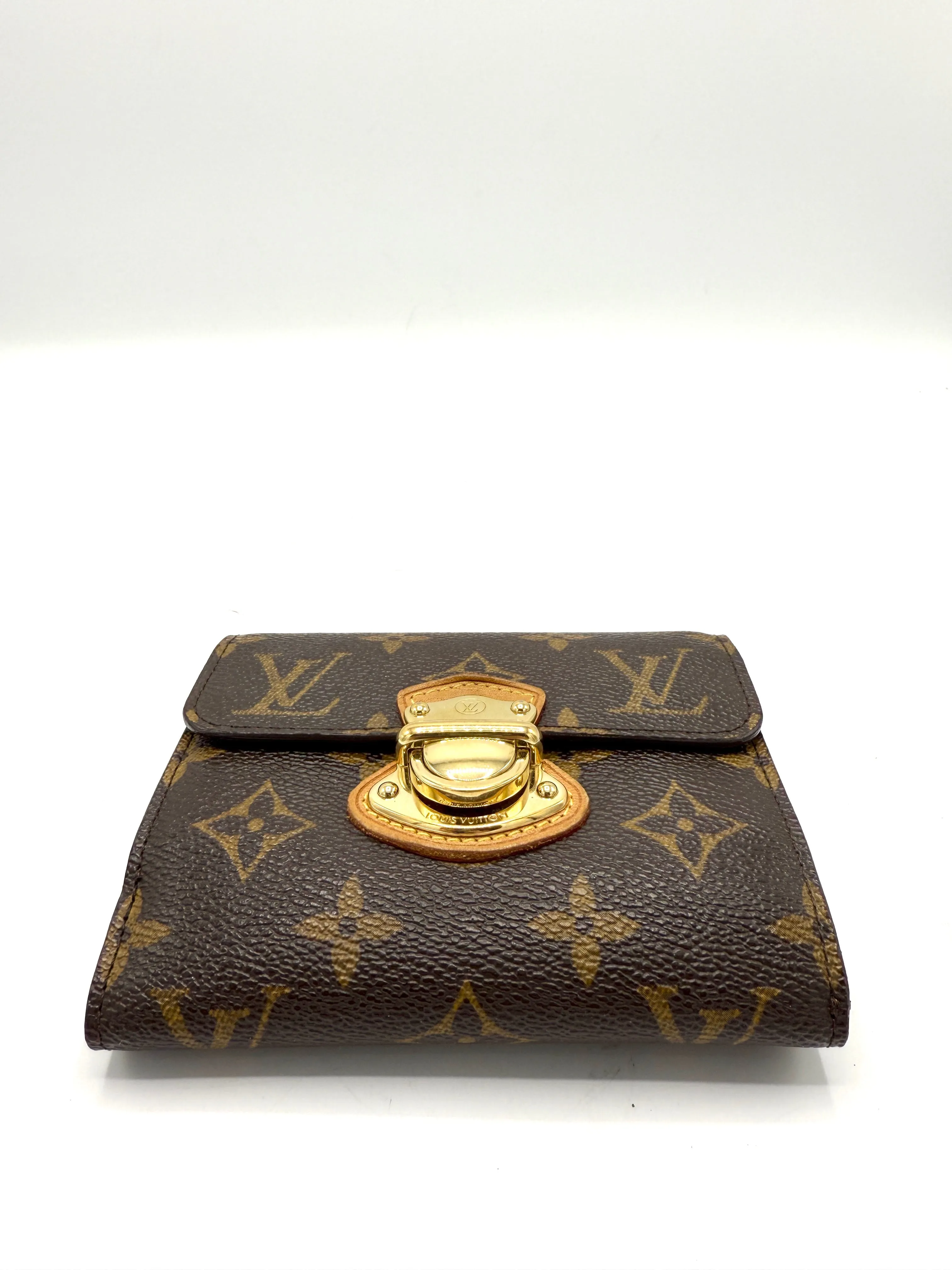 Brown Monogram Stresa Flap Compact Wallet