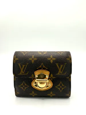 Brown Monogram Stresa Flap Compact Wallet