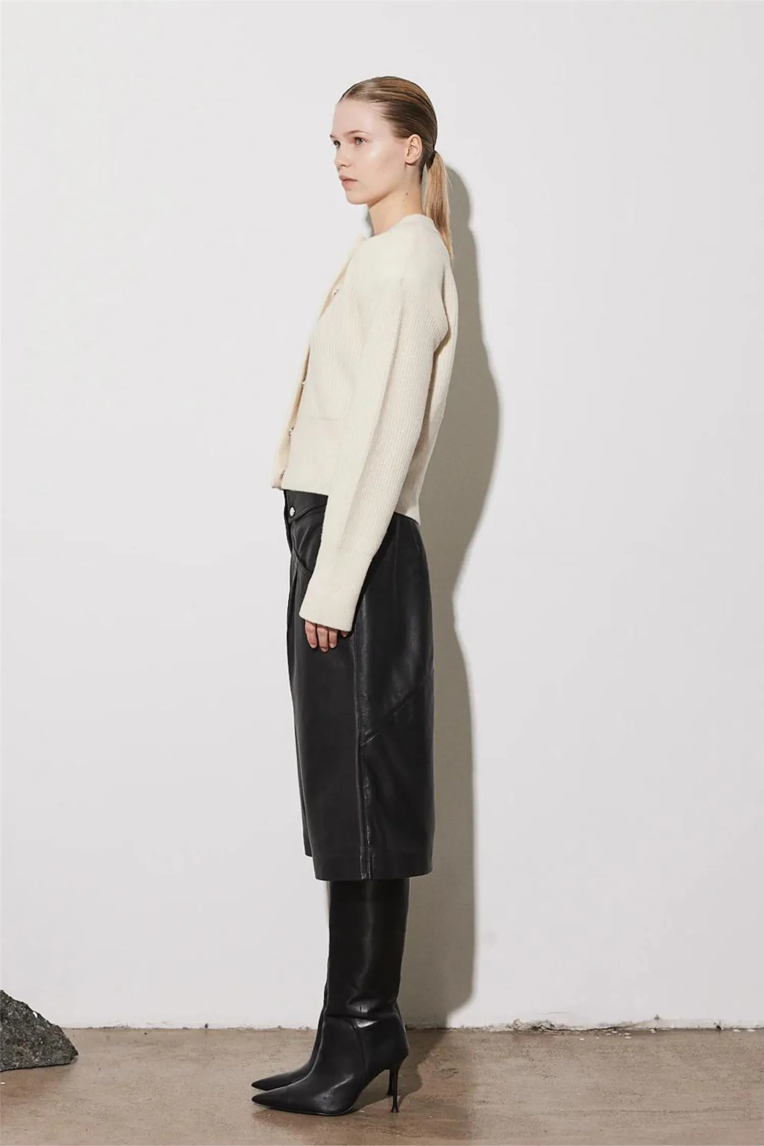 Campbell Merino Cardigan Cream