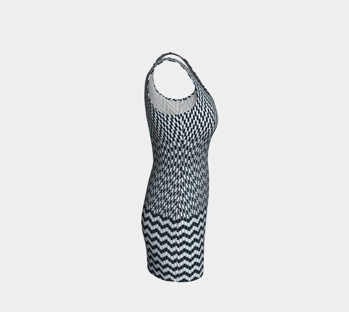 Chevron Bodycon Dress