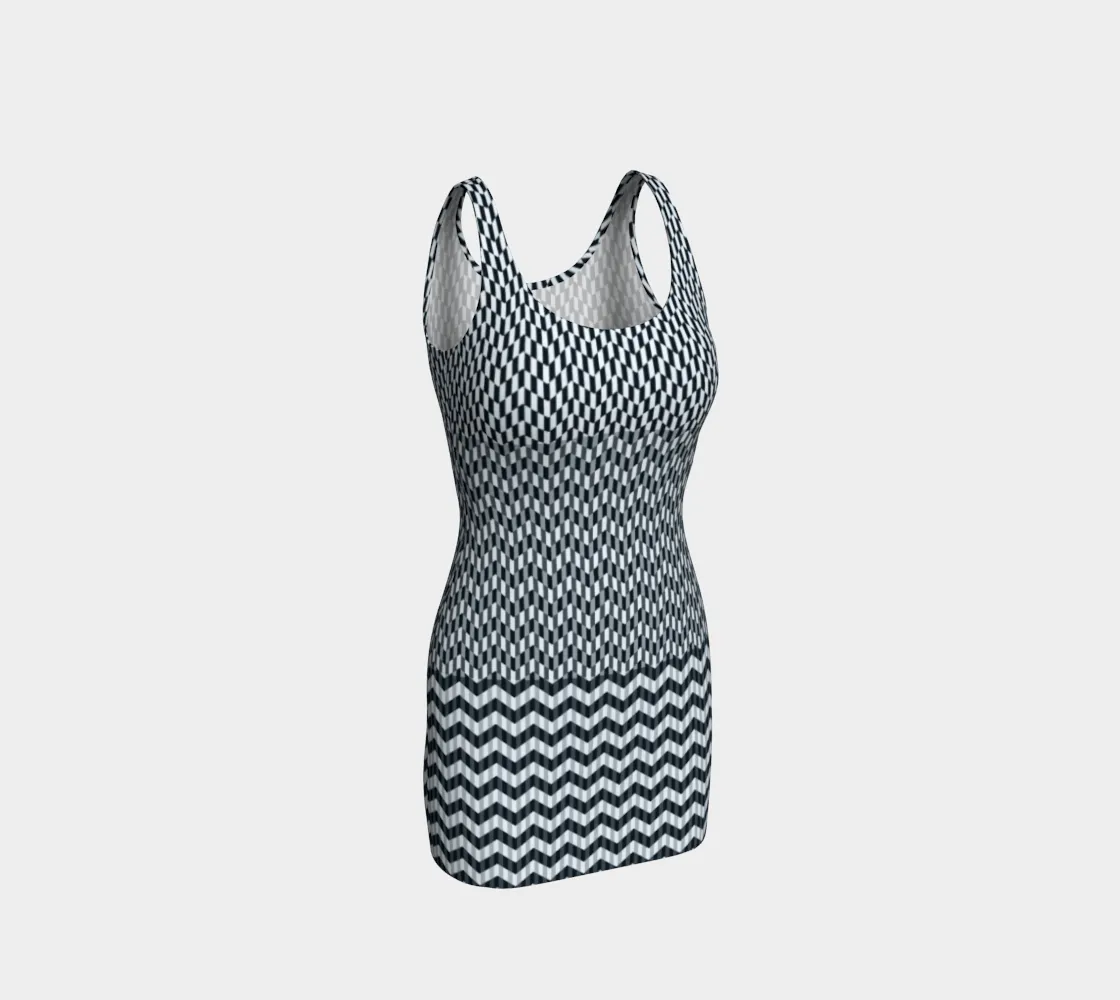 Chevron Bodycon Dress
