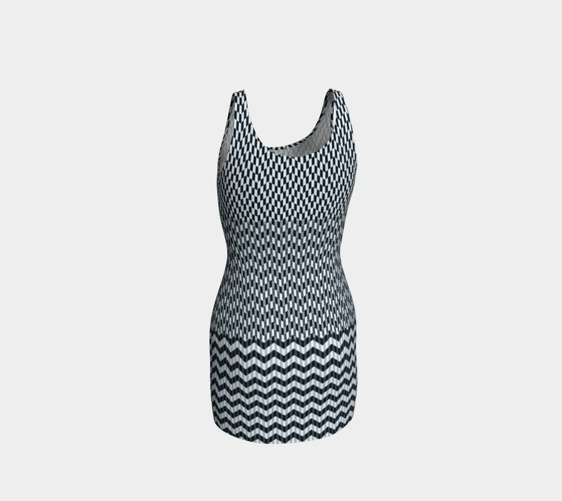 Chevron Bodycon Dress