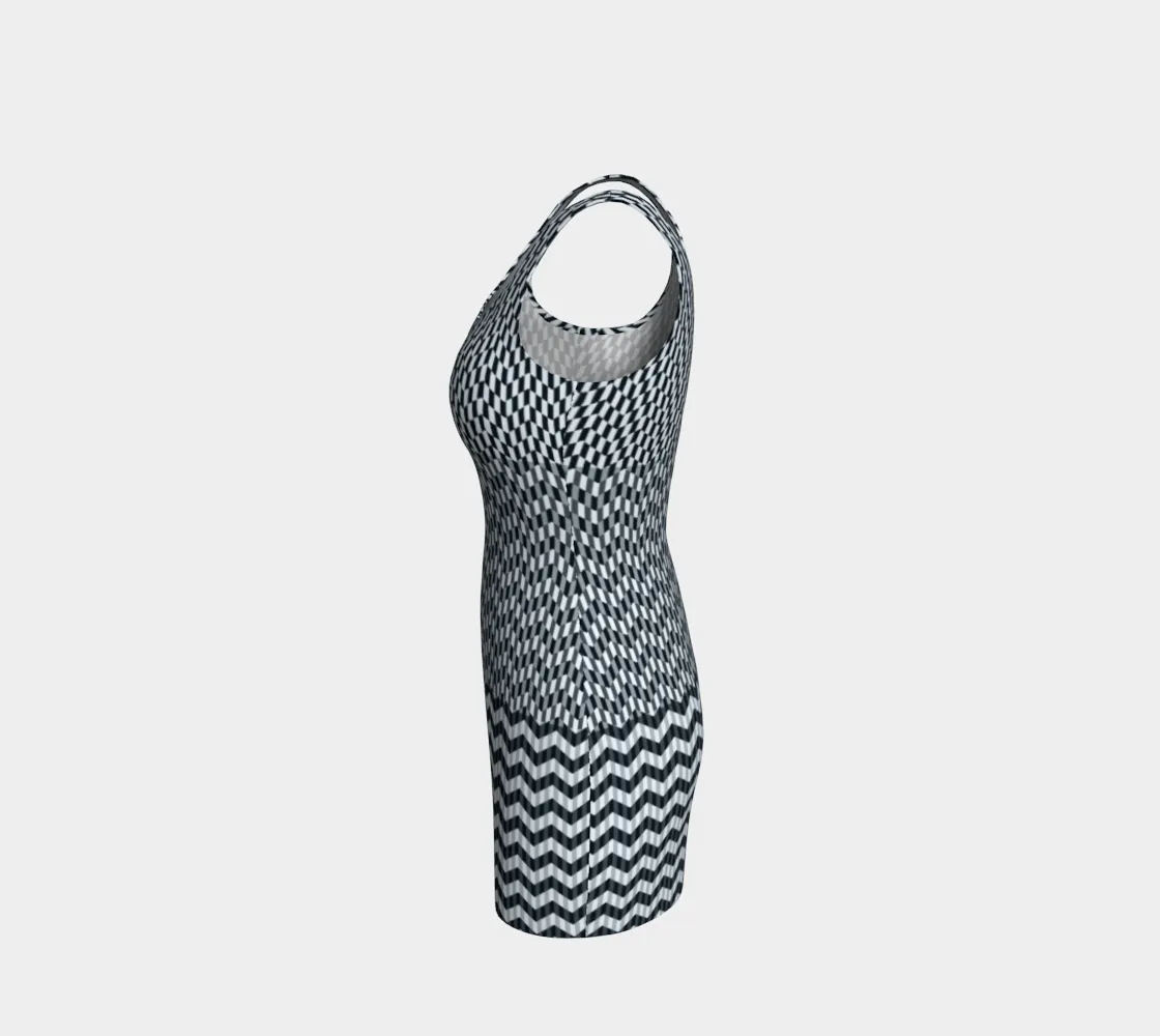 Chevron Bodycon Dress
