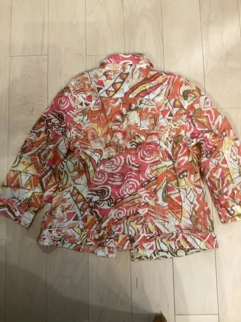 {{ClientCode}} TAN/CORAL CHICOS JACKET, 1