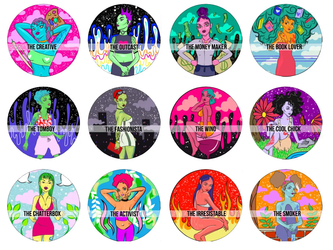 Compact Mirror - Choose Design