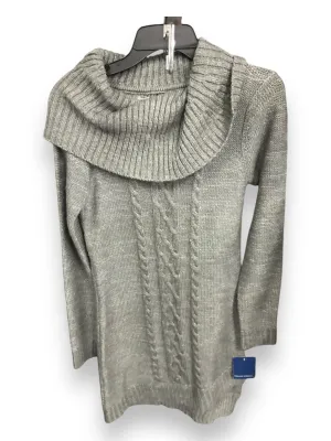 Dress Sweater By Falls Creek In Grey, Size: S
