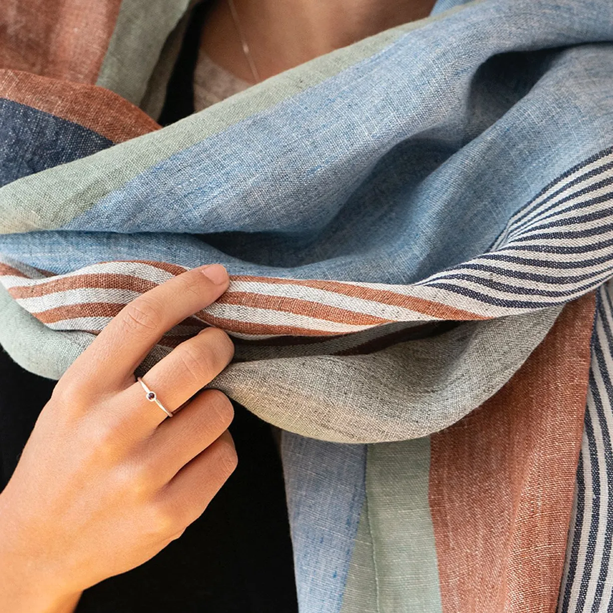 Earth Linen Scarf