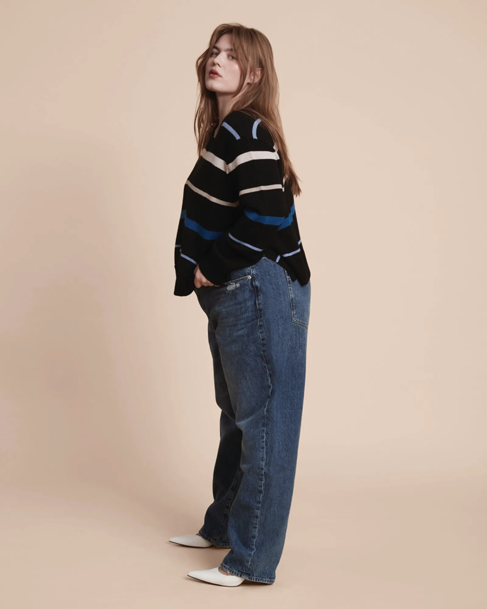 Emily Sweater | Multi Stripe