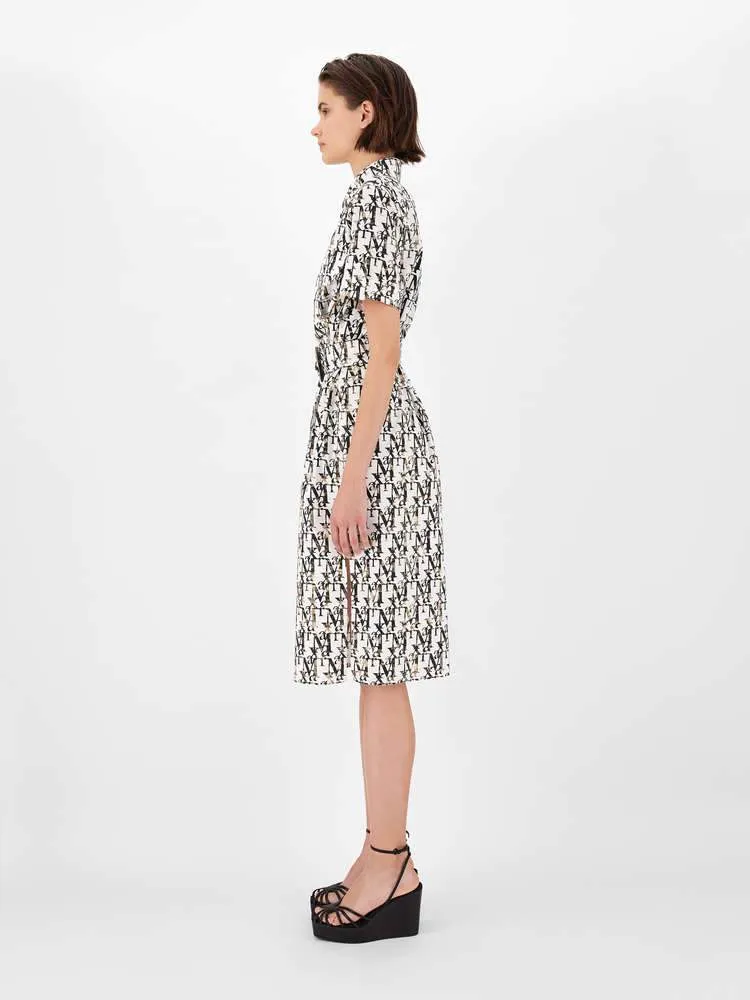 Fumana Printed Cotton Belted Dress