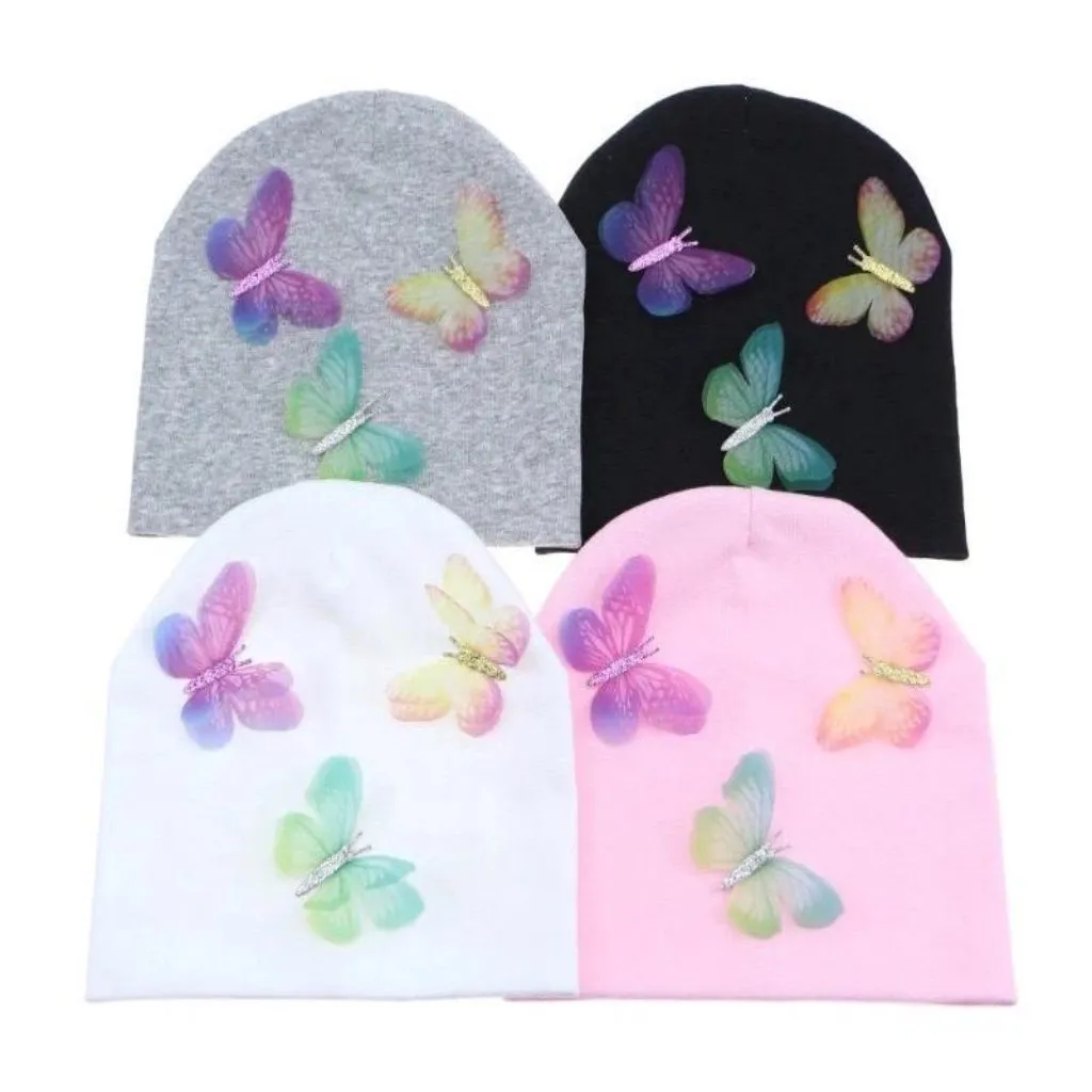 Girls 3D Butterfly Beanie Hat - ONLY 3 LEFT !!!