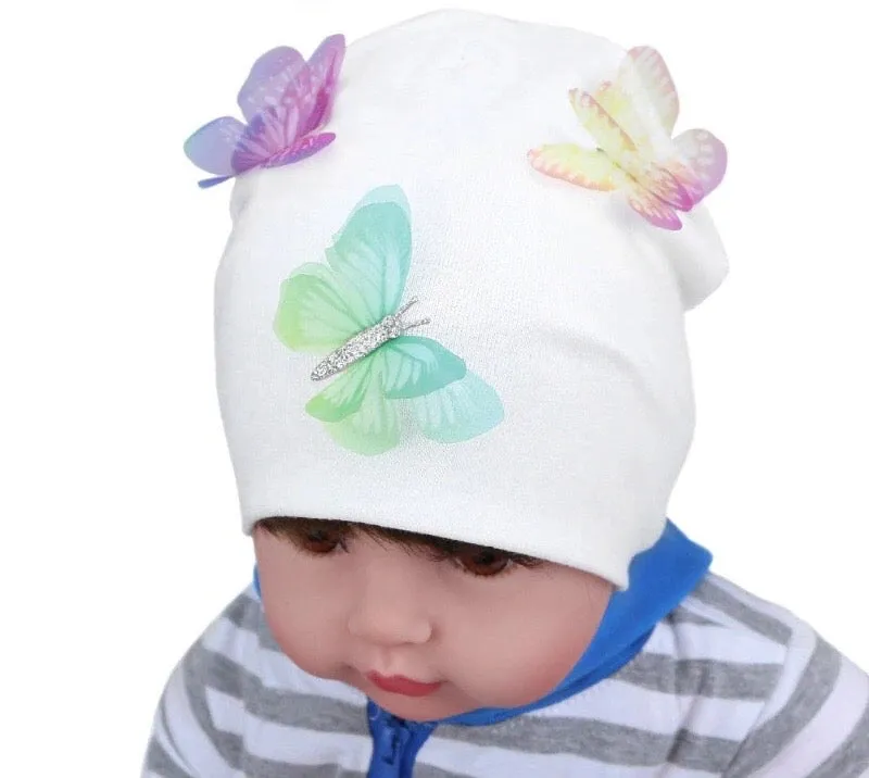 Girls 3D Butterfly Beanie Hat - ONLY 3 LEFT !!!