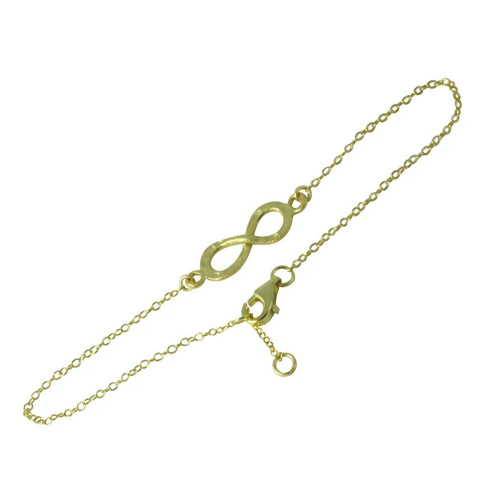 Gold-dipped Infinity Bracelet 7 inch