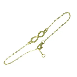 Gold-dipped Infinity Bracelet 7 inch