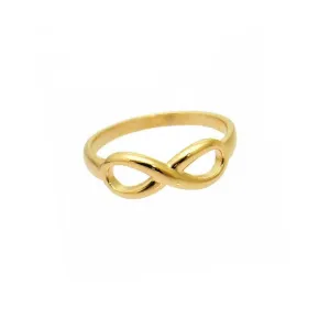 Gold-Dipped Infinity Ring