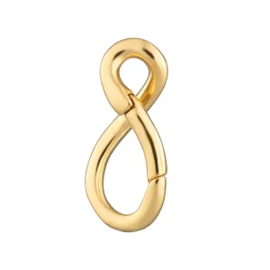 Gold Plated Infinity Charm Lock
