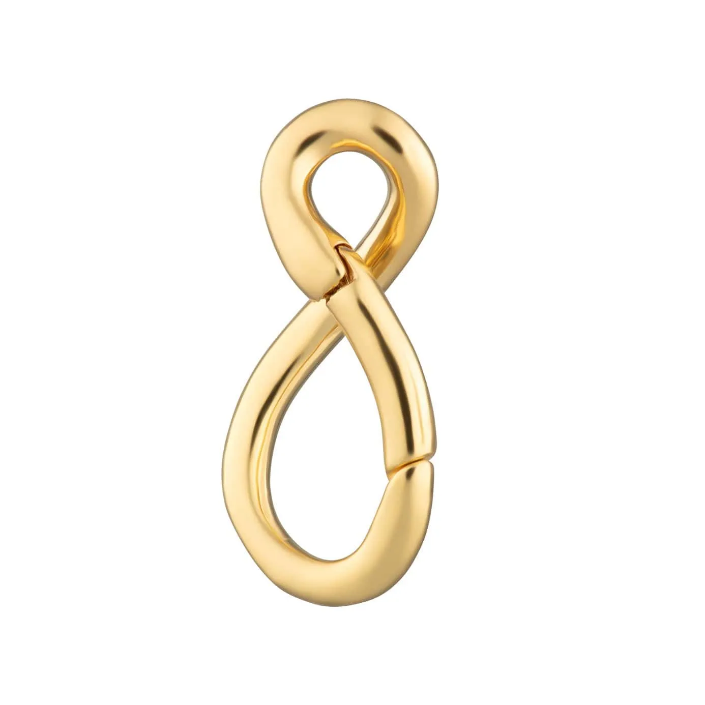 Gold Plated Infinity Charm Lock