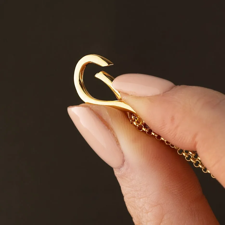 Gold Plated Infinity Charm Lock