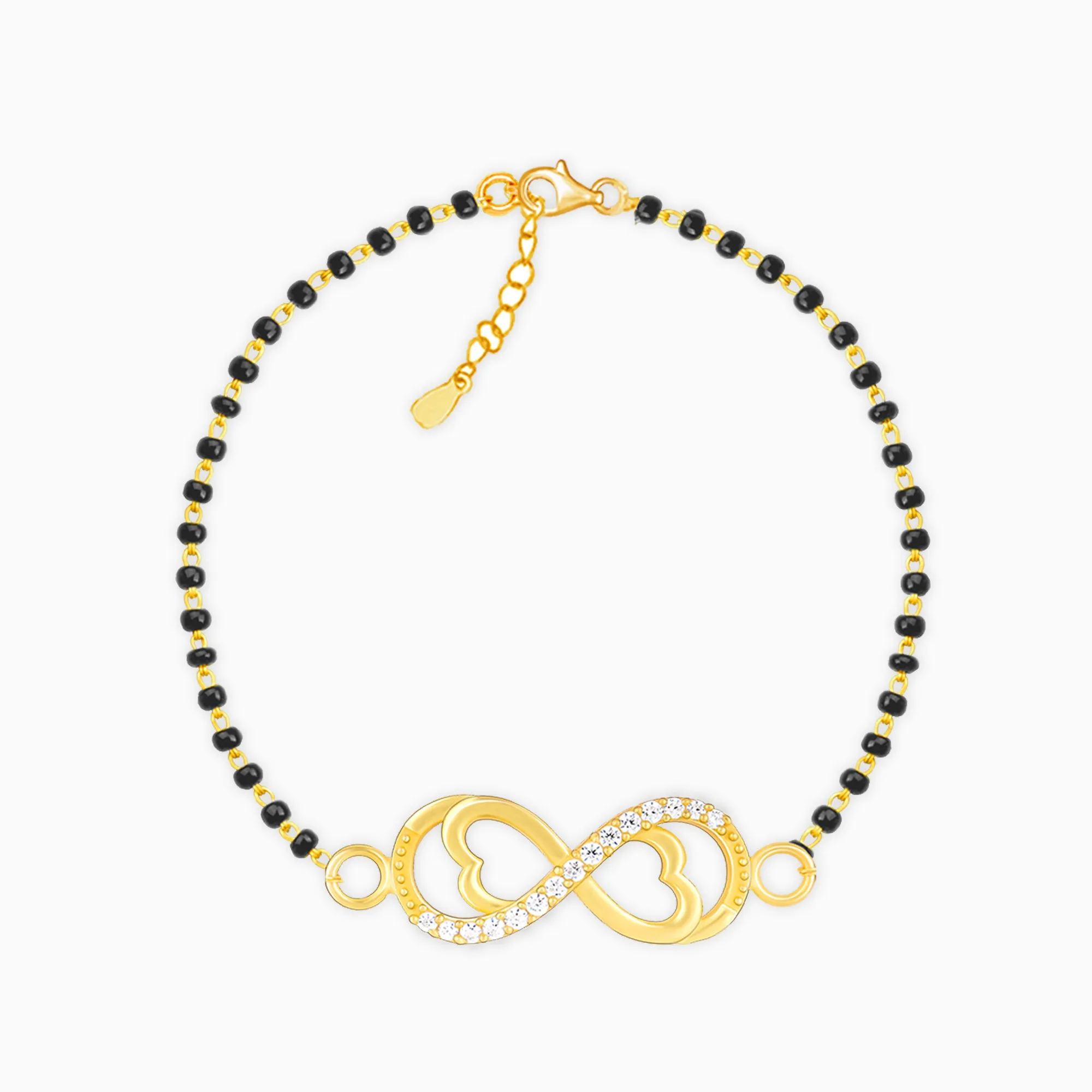 Golden Endless Love Mangalsutra Bracelet