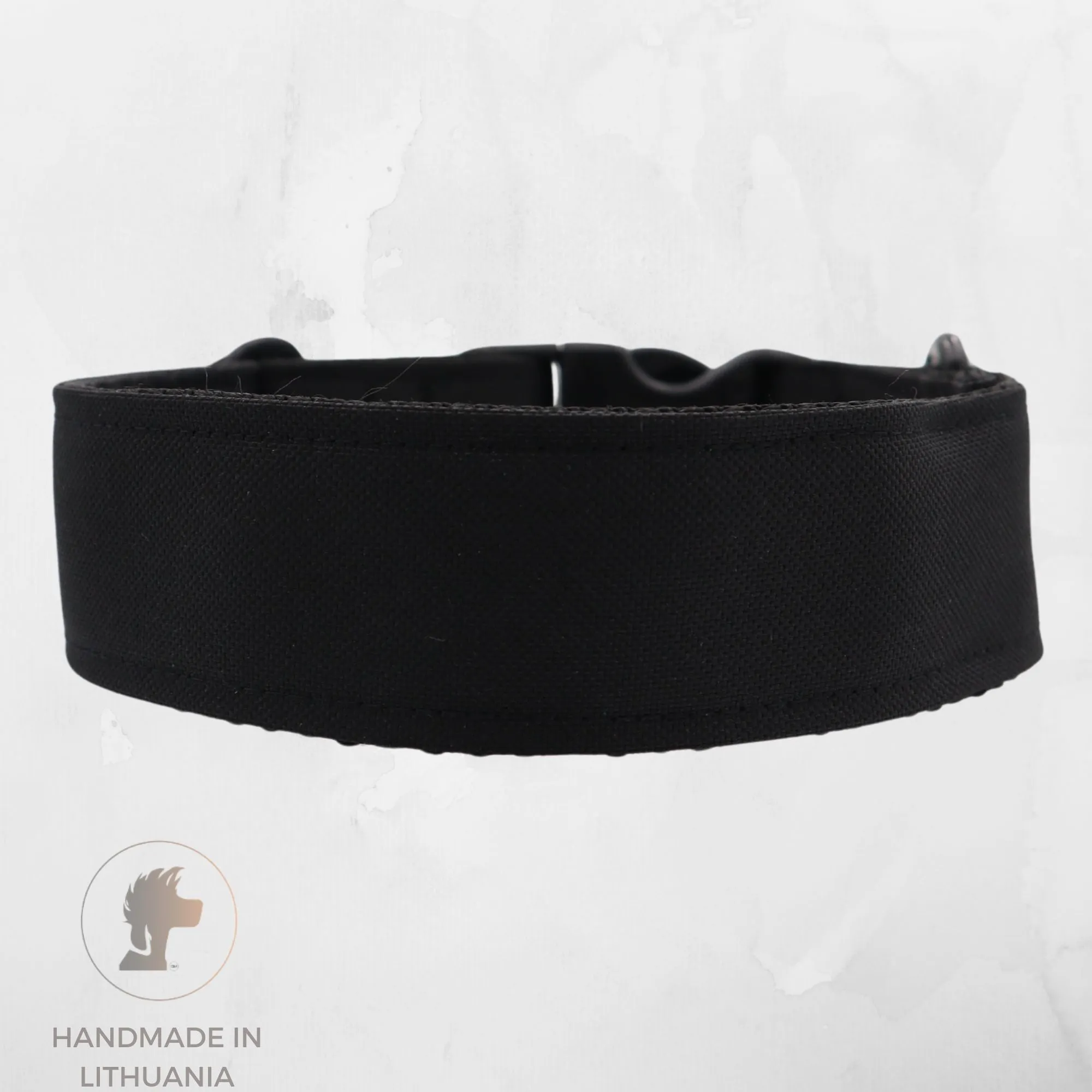 Handmade Dog Collar | Black | Width: 15-20-25-30-40-50 mm