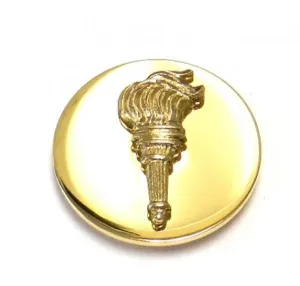 Insignia Torch Collar Device, Bright Gold