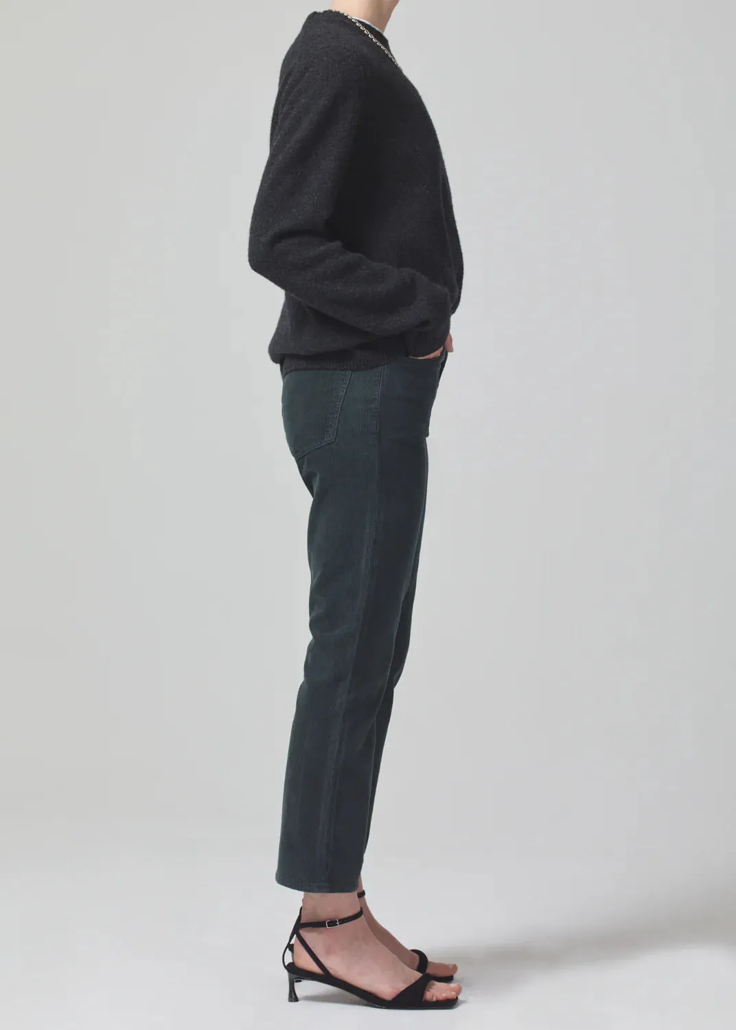 Isola Cropped Boot in Corduroy