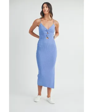 Kate Front Cutout Knit Midi Dress