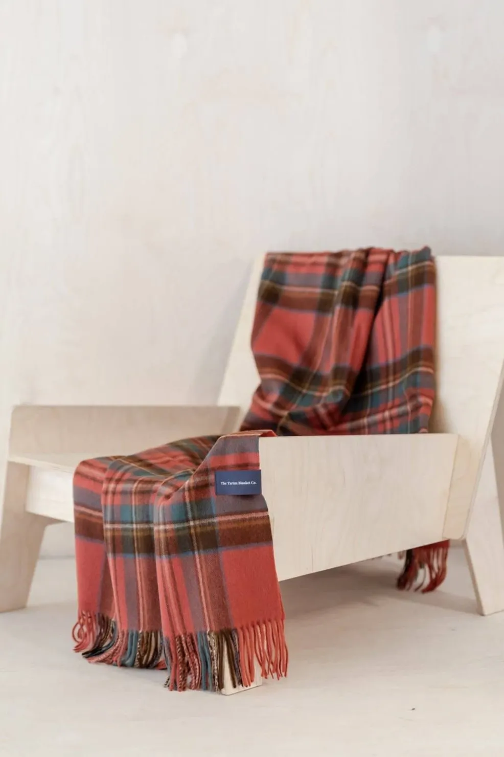 Lambswool Tartan Bed Scarf