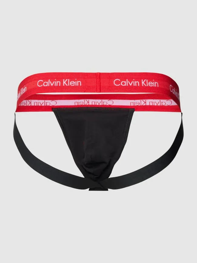 Lanyards with label on waistband, pack of 3 Calvin Klein Underwear, red