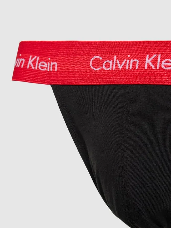 Lanyards with label on waistband, pack of 3 Calvin Klein Underwear, red