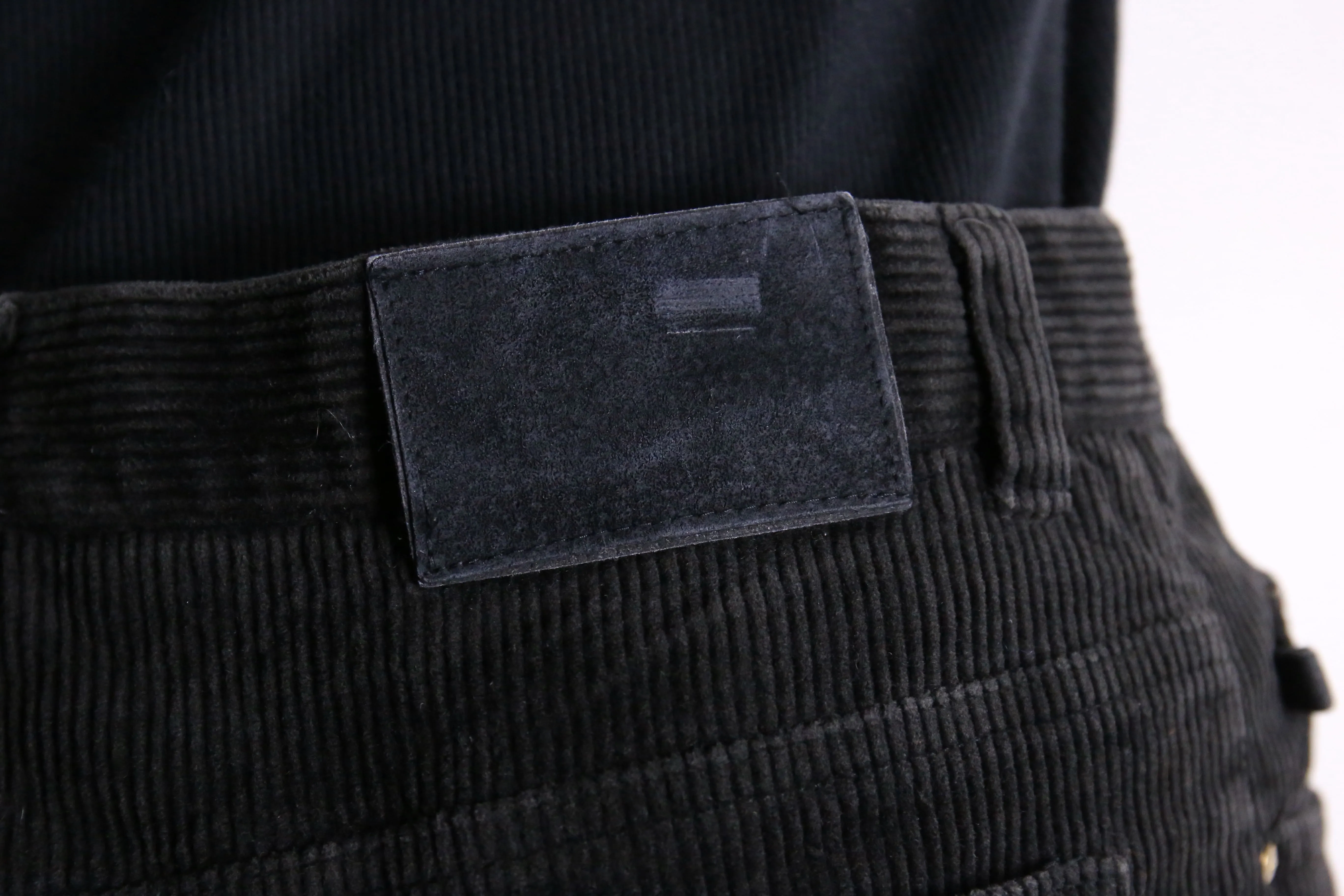 “LAUREN JEANS” black straight corduroy pants
