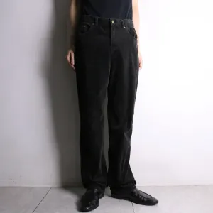 “LAUREN JEANS” black straight corduroy pants