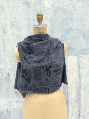Lavazzon Newsprint scarf Dress