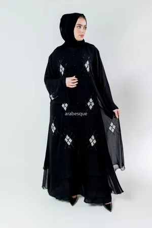 Liana Black Abaya
