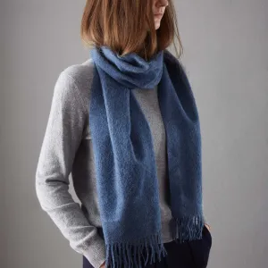 Limon Alpaca Scarf [Denim blue]