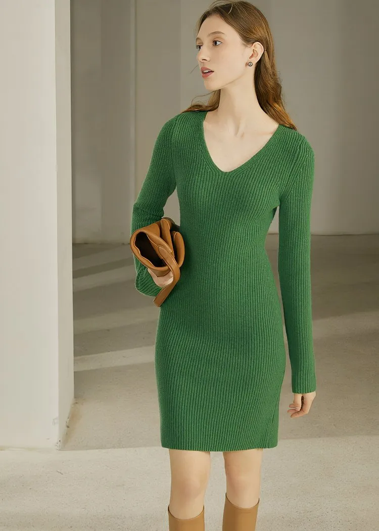 LOOSE SHORT KNIT DRESS
